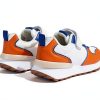 Kids Walking Shoes Storybook Faux Leather Orange-4
