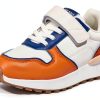 Kids Walking Shoes Storybook Faux Leather Orange-0