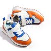 Kids Walking Shoes Storybook Faux Leather Orange-1